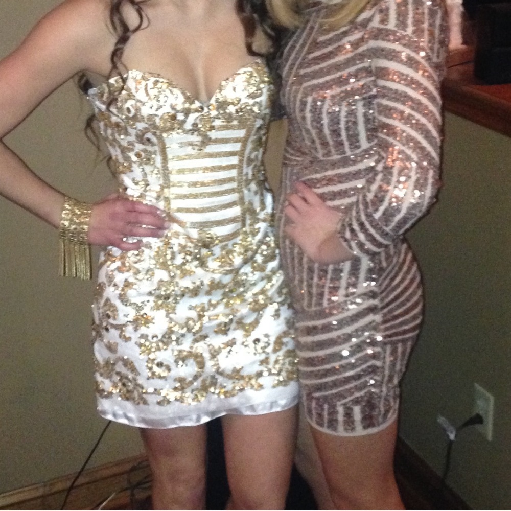 Sherri Hill Gold Dress